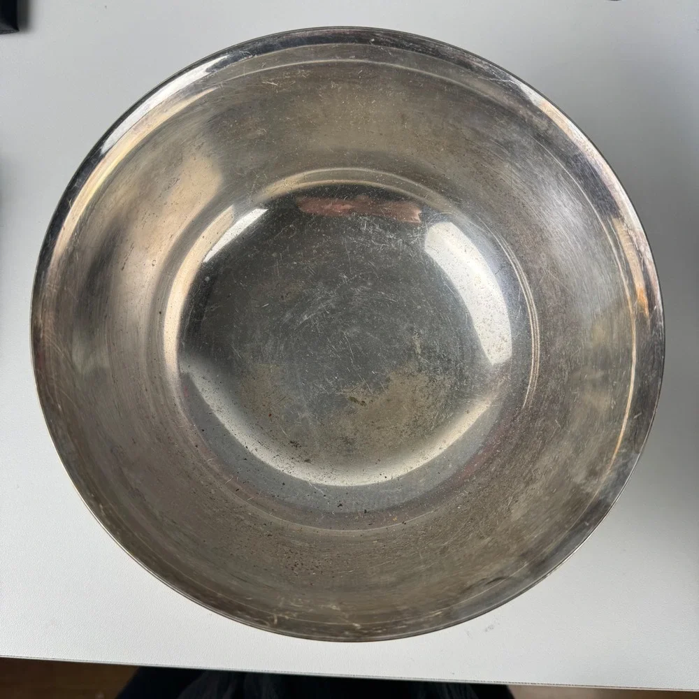 Reed & Barton Silver Plated Paul Revere Bowl‎ 8 Inch Footed Serving Dish 104